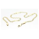 10kt GOLD Sea Shell Ankle Bracelet 3.96g