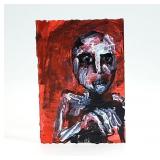 Original 3.5 x 2.5 Jack Larson Zombie Painting #2