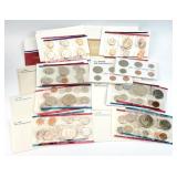 8) 1974-87 D & P U.S. Mint Uncirculated Coin Set