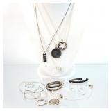 17pc Sterling Silver Jewelry 45.98g