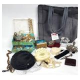 Misc Costume Jewelry Box + More