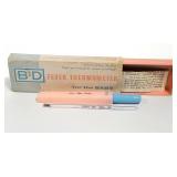 Vtg B-D Glass Baby Thermometer NOT FOR USE