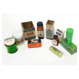 7pc Vtg Pharmaceutical Medicine Bottles, Tins