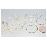 4 pair .925 Sterling Silver Earring Sets 20.82