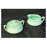 Vtg. W.S. George Pottery 186B Cream & Sugar