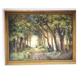 Signed Clara Eunice Campbell Framed Oil on Board