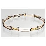 Sterling Silver 7" Italian Bracelet 9.97g