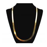 14k GOLD Italy 21" Herringbone Necklace 13.49g