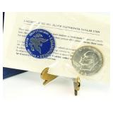 1973 IKE Eisenhower Uncirculated 40% Silver Dollar