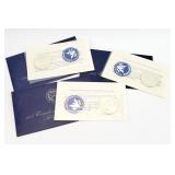 3) 72-74 IKE Uncirculated 40% Silver Dollars