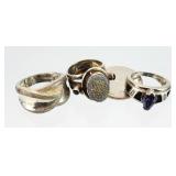3) Sterling Silver Ladies Rings 24.90g