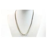 .925 Sterling Silver Triple Strand Necklace 11.43g