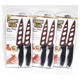 3) TEKNO 2pk Sealed Copper Knife Sets