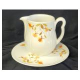 Halls Jewel Tea Autumn Leaf Platter & Pitcher