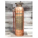 Vtg Harker QUEEN Copper, Brass Fire Extinguisher