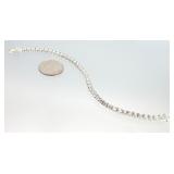 SETA Sterling Silver Sim. Diamond Tennis Bracelet