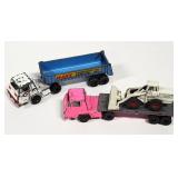 5pc MARX Die Cast Toy Semi Trucks