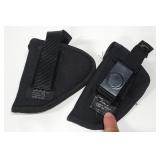 2) AMS Black Nylon Hand Gun Holsters