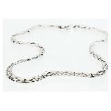 14kt White GOLD 10" Ankle Bracelet 3.22g
