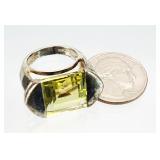 Tracey Mayer Sterling Silver Citrine Ring 16.49g