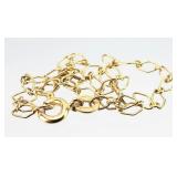 14k (585) Gold 7" Chain Link Bracelet 1.13g