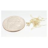 14k GOLD 18.5" Necklace 0.44g
