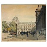 Tavik F. Simon Hand Colored Etching