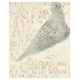 Ben Shahn Hand Signed Print "Bird, Behold,