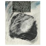 Mixed Media on Paper Signed Illegibly 1989-90