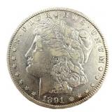 1891 CC Morgan Silver Dollar (Carson City) B