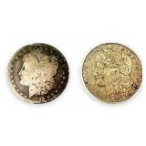 (2) Morgan Silver Dollars 1921 D & 1895 O