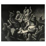 Thomas Hart Benton "Youth Music" Lithograph