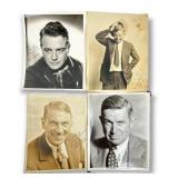 (4) Vintage Autographed Hollywood Photographs