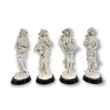 (4) Giuseppe Armani Figurines Spring, Summer,