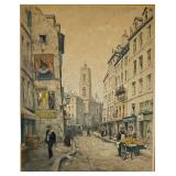 Tavik F. Simon Hand Colored Etching