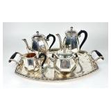 Christofle France Gallia Silver Plate Tea Set