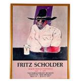 Fritz Scholder Hand Signed Poster