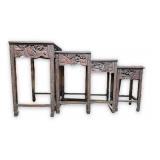 (4) Vintage Chinese Nesting Tables