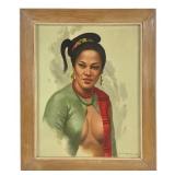 Crispen V. Lopez Oil on Canvas 1953