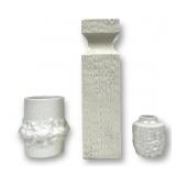 Sgrafo Modern Vase & (2) Additional Vases