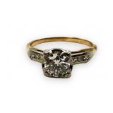 14K Gold & .6 Carat Diamond Ring