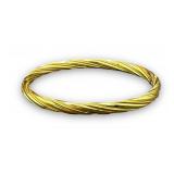 14K Gold Hinged Bangle Bracelet