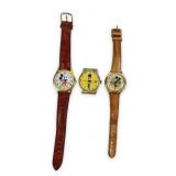 (3) Advertising Watches Mr. Peanut & Mickey Mouse