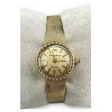 Lucien Piccard 14K Gold Ladies Quartz Watch