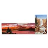 (2) Ron Selbitschka Oil On Board MN Artist