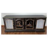 Chinese Painted Black Lacquer Buffet