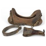 Vintage Leather Horse Saddle With Holster