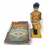 (2) Vintage Toys, Drummer & Baseball