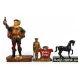 (3) Vintage Store Displays Including Black Horse