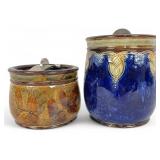 (2) Royal Doulton Lambeth Tobacco Jar